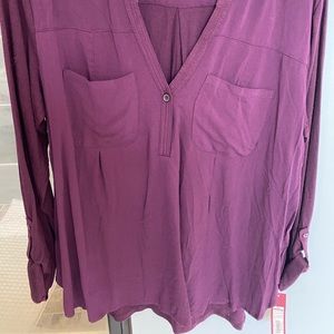 Wine colored blouse